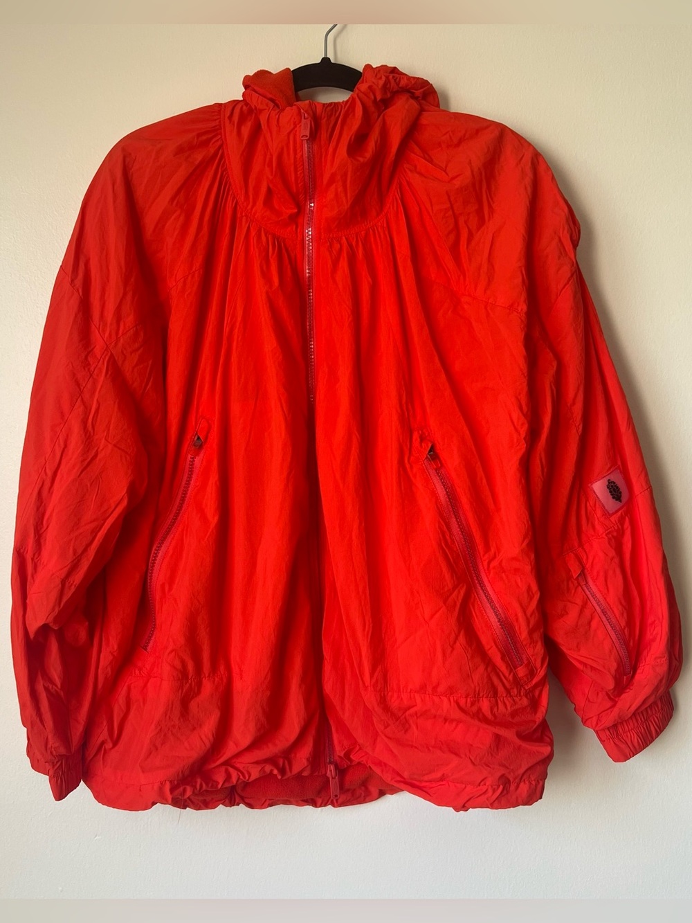 Free People Orange Puffer Jacket